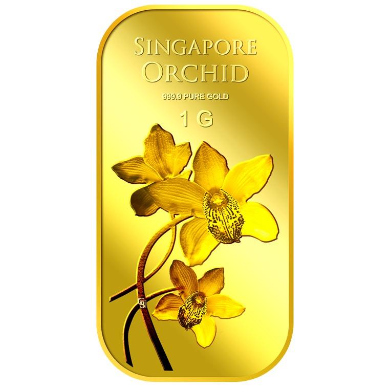 Puregold Singapore 1G Orchid (SERIES 2) Gold Bar 999.9