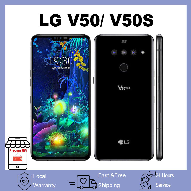 LG V50 ThinQ 5G V500N / LG V50S LTE NFC Phone 6.4'  8GB+ 256GB 6GB+128GB 99% New Dual Front Triple 3 Rear Camera Local Warranty