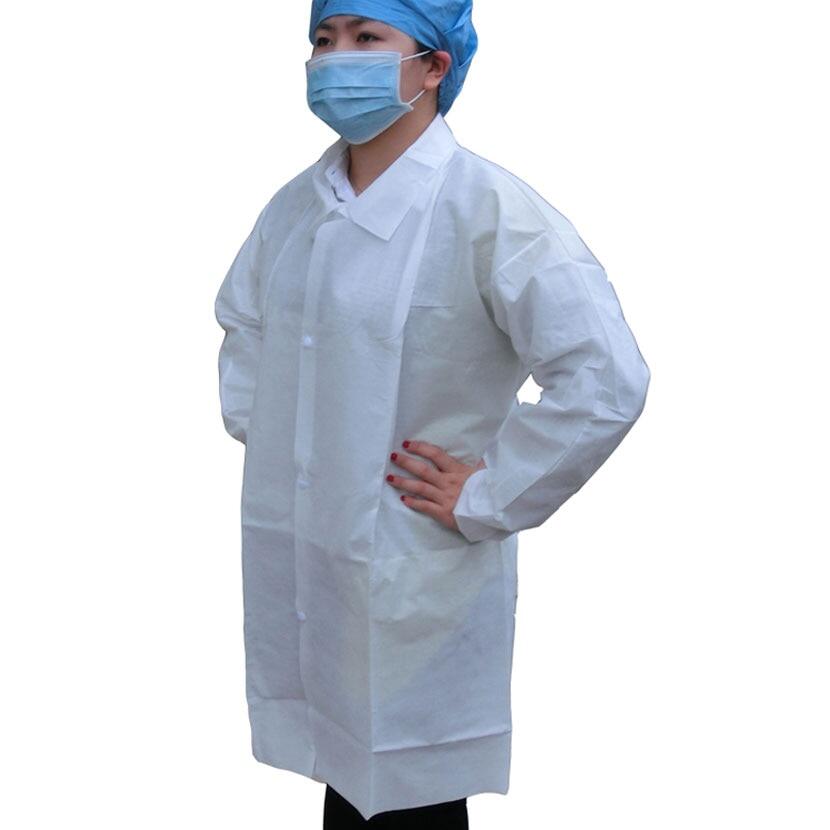 Unisex Disposable No Woven Waist Tight Zip Hood DustProof ProtectionCoverall Medical-Uniform Safely Security Protection Clothes