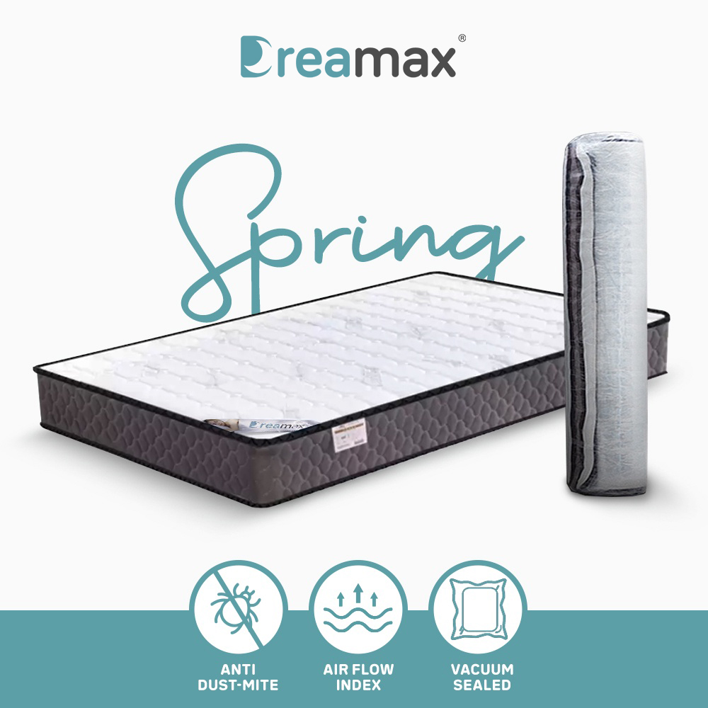 [Bulky] DREAMAX Spring Mattress 6inch / 15cm / Bed / Inner Spring System / Anti Bacteria & Dust Mite (SG) / sd