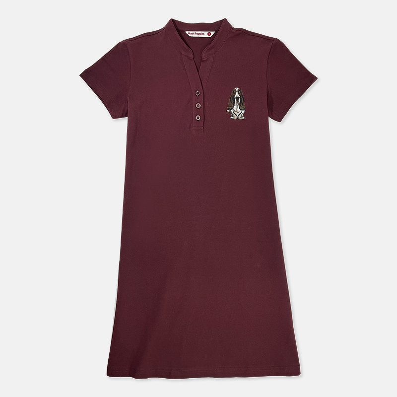 HUSH PUPPIES LADIES' MANDARIN COLLAR POLO DRESS | HLD039508