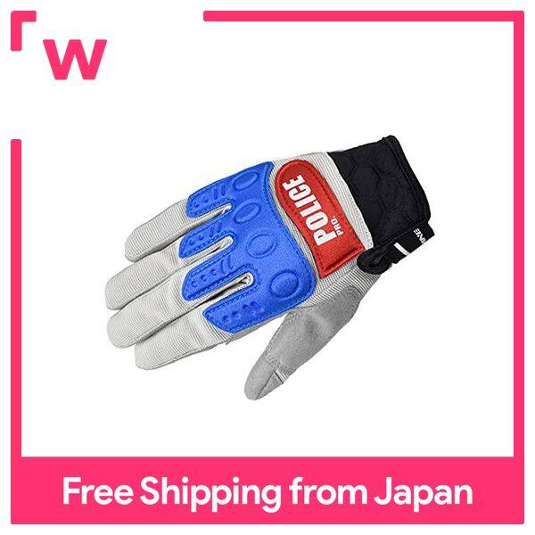 Komine Motorcycle Instructor Gloves Pro Advance POLICEPRO Grey/Red S GK-135 726 For Spring, Summer, Autumn