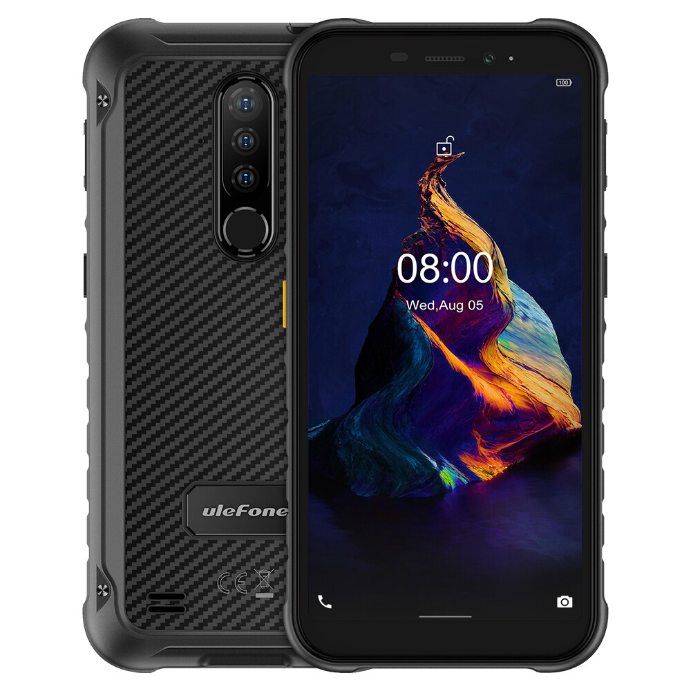 (Official shop)Ulefone Armor X8 IP68 IP69K Waterproof 5.7 inch 4GB 64GB 13MP Triple Rear Camera NFC 5080mAh MT6762 Octa Core 4G Rugged Smartphone