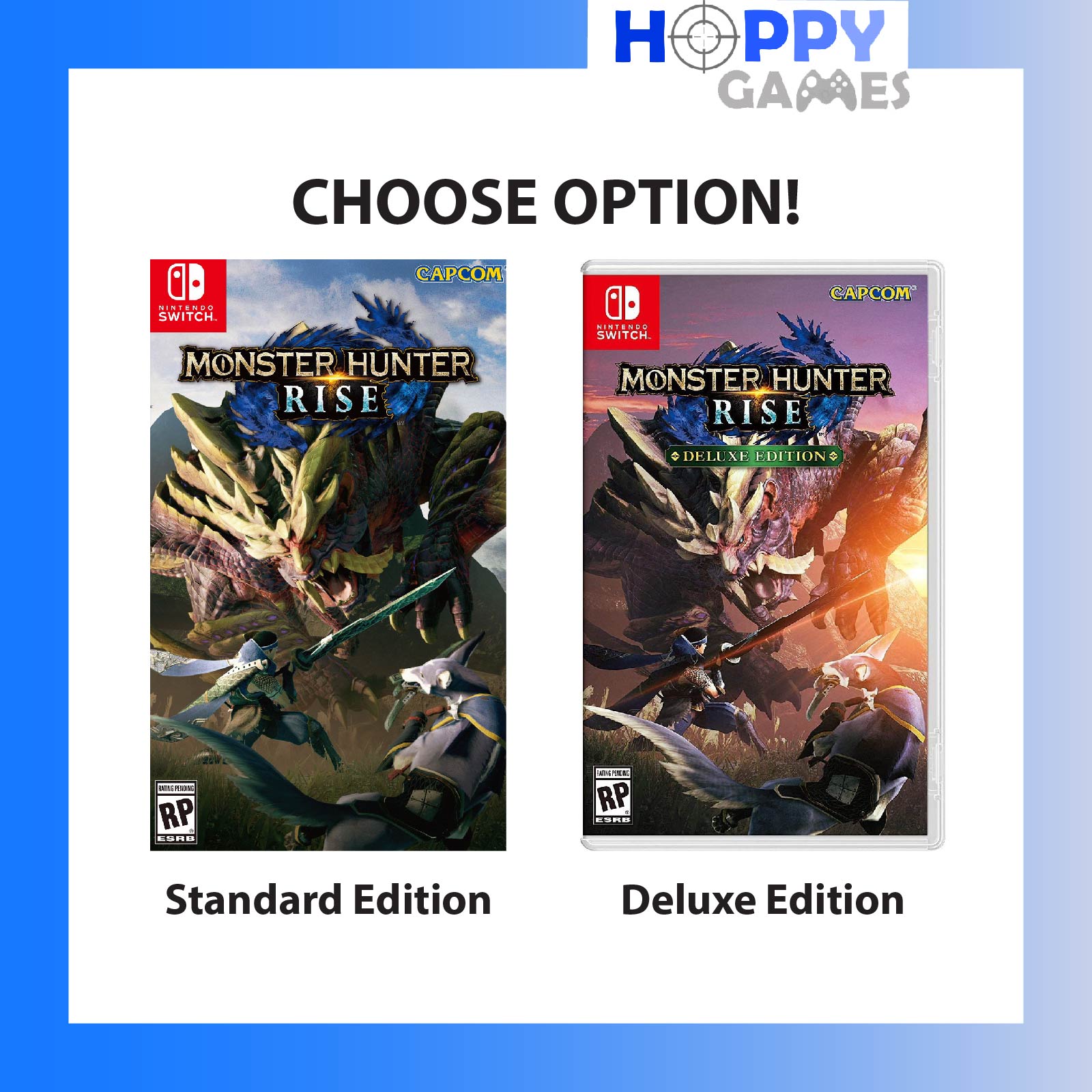 *CASHBACK + FREE SHIPPING* *CHOOSE OPTION FOR EDITION* [AUS / USA / ASIA] Monster Hunter Rise Nintendo Switch Standard Deluxe Collector Edition