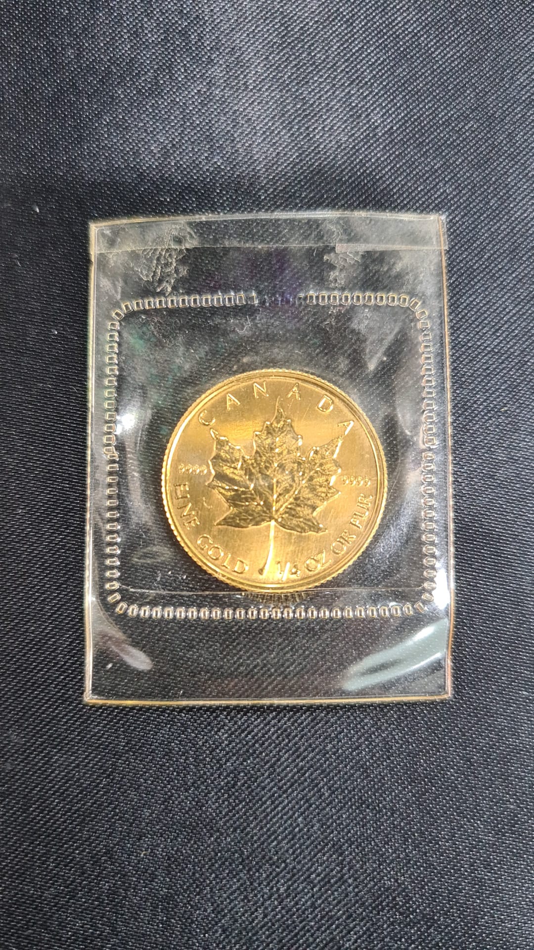 1/4Oz Royal Canadian Mint (RCM) Gold Maple Leaf coin (previous years)