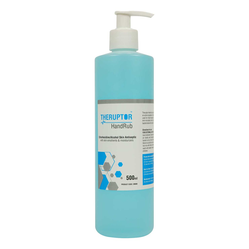 Theruptor medical grade sanitizer hand rub 500ml