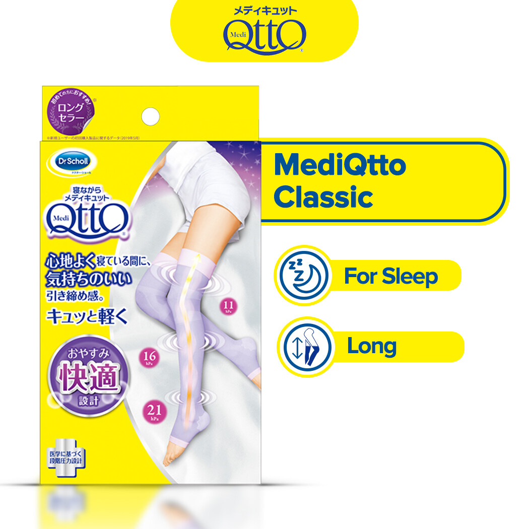 MediQtto For Sleep, Classic Compression Socks, Long