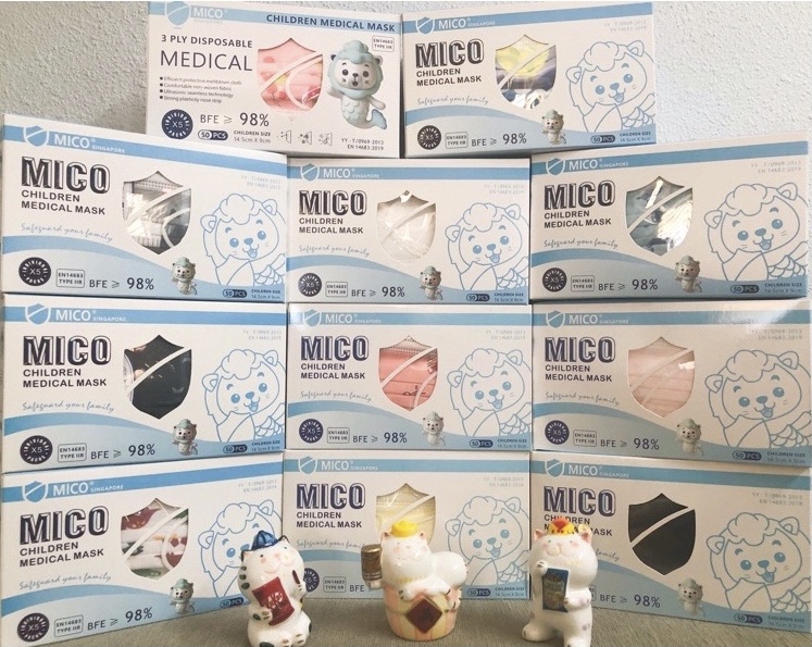 [SG?? BRAND] MICO Kids Medical Surgical Disposable Child Mask [Ready Stock]  mico mask