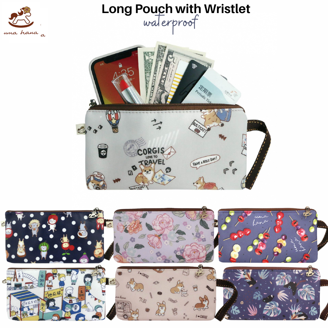 Uma hana Long Pouch with Wristlet