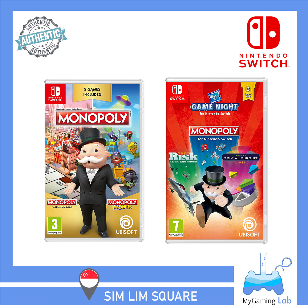 [SG] Nintendo Switch Game Monopoly + Monopoly Madness / Hasbro Game Night