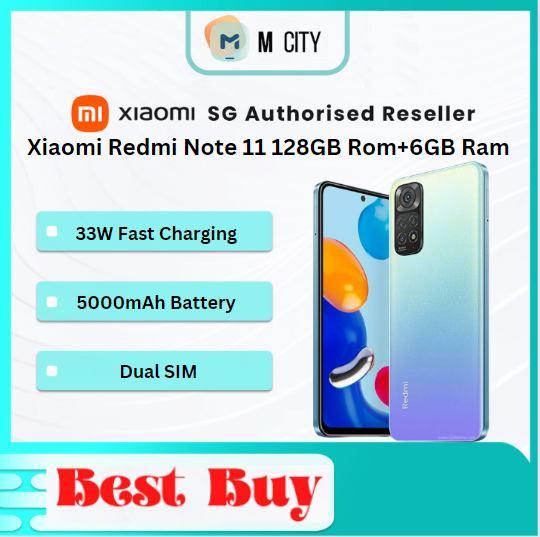 [Xiaomi] Redmi Note 11 (4G) | 6Gb + 128Gb | 6 Months Local Warranty